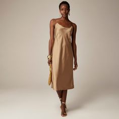 Gwyneth slip dress in luster charmeuse Slip Skirt, Size 12 Dress, Camel Color, Engineered Garments, Stunning Dresses, Woman Colour, Crochet Dress, Sweater Shop, Jumpsuit Dress