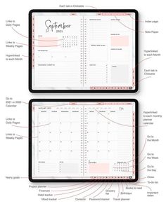 2024 Digital Planner for Goodnotes, Notability, iPad & Apple Pencil | Printable & Editable Planner freefitnessplanner #tidbitsplanners🌾. Goodnotes Calendar Template Free, Digital Journal Template, Business Planner Organization, Student Planner Organization, Planner Organization College, Student Daily Planner, Chaos Control, Journal Daily Planner, Daily Planner Notepad