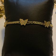 Beautiful With Zirconia Material: Goldfilled Adjustable Butterfly Shaped Yellow Gold Jewelry, Butterfly Bracelet Gold, Gold Crystal Butterfly Jewelry, Butterfly Gold Bracelet, Elegant Yellow Gold Bracelet With Butterfly Charm, Gold Butterfly Charm Bracelet, Butterfly Bracelet, Gold Models, Beautiful Butterflies