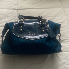 Coach Medium Size Hand Bag In A Soft Blue Color Along With Available Strap Like Brand New Never Been Used Excellent Condition No Scratches No Damages At All. Blue Bags With Handles For Errands, Blue Bags For Errands, Blue Top Handle Shoulder Bag With Zipper Closure, Blue Shoulder Bag With Zipper Closure And Top Handle, Blue Shoulder Bag With Zipper Closure, Blue Shoulder Bag With Zipper For Errands, Blue Shoulder Bag For Errands With Zipper Closure, Blue Satchel With Double Handle, Blue Satchel Shoulder Bag With Handle Drop