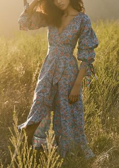 EDDY
ELLEN RUFFLED WRAP DRESS IN FRENCH BLUE WITH PUNCH BOUQUET FLORAL Tomboy Look, Ruffle Wrap Dress, French Dress, French Blue, Girly Girl, Wrap Dress, Night Out, Girl Fashion, Cool Designs