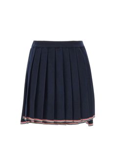 84% wool 15% polyamide 1% elastane Fitted A-line Elastane Skirt, Pleated Elastane Tennis Skirt, Pleated Tennis Skirt In Elastane, Fitted Elastane Mini Skirt For Fall, Classic Fitted Flared Tennis Skirt, Chic Pleated Skirt In Elastane, Navy Fitted Tennis Skirt With Lining, Chic Pleated Elastane Skirt, Navy Fitted Tennis Skirt With Lined Skirt