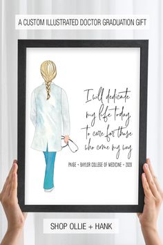 two hands holding up a framed print with the words, i'm always getting to know