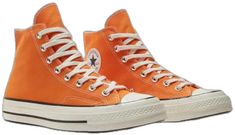 Sporty Orange High-top Sneakers With Gum Sole, Orange Casual High-top Sneakers With Rubber Sole, Retro Orange Sneakers For Streetwear, Orange High-top Sports Sneakers With Gum Sole, Casual Orange Sneakers With Gum Sole, Casual Orange High-top Sneakers With Rubber Sole, Orange High-top Sneakers With Gum Sole For Sports, Retro Orange High-top Sneakers For Streetwear, Orange High-top Canvas Sneakers