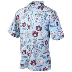 PRICES MAY VARY. Sublimated Design, Front Left Chest Pocket Button Up Front, Fold Over Collar Officially Licensed, Made to Match Wes and Willy Mens College Vintage Swim Shorts Super Soft Comfortable Feel This sports fan short sleeve vintage Hawaiian shirt features sublimated aloha floral designs to bring that tropical feel wherever you go. A perfect choice to support your sports team in comfort with this super soft button up. At the beach, in the stands, or at your backyard barbeque, this Hawaii