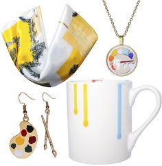 PRICES MAY VARY. Artist Gifts for Women: Our Art Gifts package is the Best Gifts for Artist includes One Artist Cup, A pair of Paint Palette Earrings, One Art Necklace and One Artist Scarf. This Art Themed Gifts Set is Best Gifts for Artist, Art Teacher Gifts, Art Lovers Gifts for Women, Birthday Gifts for Artist, Artistic Gifts for Women, Art Teacher Appreciation Gift, Artsy Gifts for Women or Birthday Gifts for Artistic Women Art Mugs for Coffee: A Funny Artist Cup printed with high grade inks Gifts For Artist, Art Teacher Appreciation, Artsy Gifts, Artist Christmas, Funny Artist, Artistic Gifts, Women Artist, Artsy Gift, Art Teacher Gifts