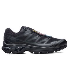 Originally released in 2013, the XT-6 from Salomon is introduced in the latest colorways while honing in on all of its signature attributes. Made for long-distance events and rough conditions, the rubber outsole is designed with a rigid finish while protecting the inner workings of the EVA cushioning. A blend of textile and synthetic fibers is incorporated within the upper for a breathable and comfortable fit. Synthetic and textile upper Rubber outsole EVA cushioning TPU film Lightweight Embosse G Shock Watches, Black 13, Puma X, Nike Air Max 90, Black 7, Casual Sandals, Hoka Running Shoes, Synthetic Fiber, Shoe Box