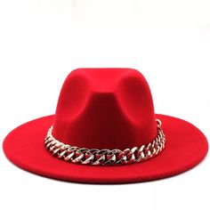 Accessorize any outfit with our most loved fashion fedora. Make heads turn in these. Size : 15.7" X 14.6" Material : 65% Polyester, 35% Cotton Chain Pointed Solid Panama Hat Black Hat Fashion, Fedora Hat Style, Mens Fedora Hat, Womens Fedora Hat, Cowboy Hat Styles, Fedora Women, Wool Hat Men, Flat Top Hat, Classy Hats