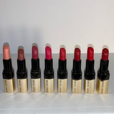 8 Bobbi Brown Luxe Lip Color Pink Sand, Tawny, Hibiscus, Hot Rose Retro Red, Red Velvet, Parisian Red, Russian Doll Used - Sanitized (Best For Depotting) Disassembling My Kit Final Sale See Photos For Exact Item + Sizes Authentic Items Price Firm; Bundle For Discount Fast Shipper All Sales Final/No Returns Seller Is Not Responsible For Formula! See Photo For Condition Price Frim Please *All Sales Are Final, Customer Agrees To This When Purchasing The Item, See Pictures Red Russian, Bobbi Brown Makeup, Russian Doll, Pink Sand, Lip Color, Makeup Lipstick, Bobbi Brown, Lip Colors, Red Gold