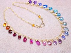 The Mermaid Fantasy Necklace - Solid Gold 14K Rainbow Multi Gemstone Necklace, Precious Drop Necklace #Valltasy #NecklaceColorfulNecklace #ColorfulNecklace #PreciousNecklace #RainbowNecklace #StoneNecklace #MultiStone #ColorfulStone #GemstoneNecklace #GoldFilled #Solid14K #WireWrapped Id: 30804 Lobster Necklace, Multi Gemstone Necklace, Apatite Necklace, Fantasy Necklace, Rainbow Palette, Necklace Colorful, Artisan Necklace, Detailed Necklace, Rainbow Gemstones