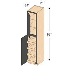 an image of a tall cabinet with drawers on the bottom and bottom shelves in it