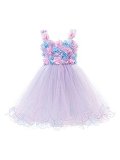 Tulleen floral-appliqué Tulle Dress - Farfetch Dress With Jean Jacket, Teen Boy Outfits, Baby Boy Accessories, Dolce And Gabbana Kids, Dress Purple, Lilac Purple, Stella Mccartney Kids, Girls Party, Floral Applique