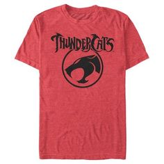 Flee Thundera, and watch out for the Mutants of Plun-Darr in this officially licensed ThunderCats Circle Logo Men's Red Graphic T-Shirt. Your favorite classic 80s cartoon comes to life in this vintage-inspired tee that shows off the text: "Thundercats"  along with the classic circle logo across the front. Heed the battle cry of "Thunder... thunder - thunder - THUNDERCATS, HOOOOOOOOOOOO!" with this super cool men's tee that is perfect for ThunderCats fans and enthusiasts everywhere! Thundercats Logo, Battle Cry, 80s Cartoon, Mens Graphic T, Circle Logo, Cat Icon, Circle Logos, Graphic Tee Design, Shirt Store