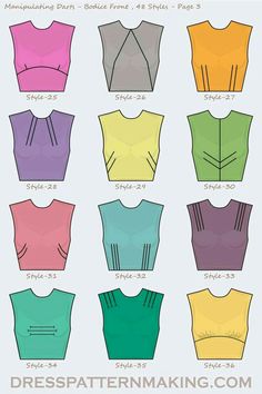 the different types of crop tops for each body shape and size, from top to bottom