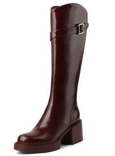 Barbas Women's Fashionable Knee High Boots | Ultrasellershoes.com – Ultra Seller Shoes Leather Square Toe Platform Boots With Zipper, Fall Office Boots With Buckle Closure, Wide Calf Square Toe Boots With Leather Lining, Wide Calf Leather-lined Boots With Square Toe, Wide Calf Leather Lined Square Toe Boots, Leather Heeled Boots With Buckle Closure For Fall, Leather Sole Boots For Office Use In Fall, Leather Martin Boots With Square Toe For Fall, Office Boots With Leather Sole For Fall