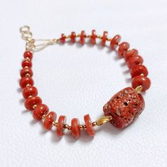 BEAUTIFUL Red Coral 100% Natural Italian Red Coral Bracelet, Red Coral Handmade Charming Bracelet,  Best Quality Smooth Beads Bracelet... Gemstone : Natural Red Coral  Bracelet Weight : 68.35 Carat   Bracelet Length;- 7 Inches  Color : As Seen In Picture Payment policy We accept the payment via PayPal only. Shipping policy We Ship the item as per our shipping policy once we receive the payment. We understand that getting your items quickly is important to you, so we make every effort to process Charming Bracelet, Coral Bracelet, Adjustable Jewelry, Natural Coral, Coral Jewelry, Wedding Jewelry Bracelets, Coral Beads, Red Wedding, Beads Bracelet