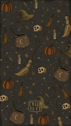 cute Halloween wallpaper: witch vibe Autumn Phone Wallpaper, Witch Wallpaper, Pumpkin Wallpaper, Halloween Wallpapers