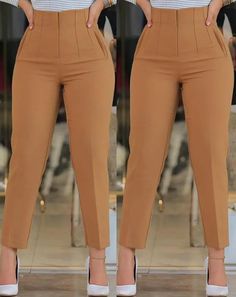 Cropped Work Pants, High Waist Pants, Black High Waist, Pencil Pants, Ankle Length Pants, Aaliyah, Slim Pants, Business Casual Outfits, Work Attire