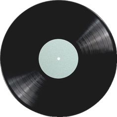 an old vinyl record on a white background