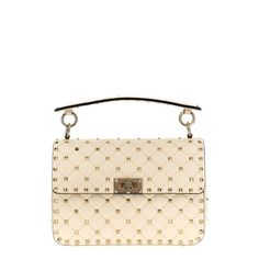 Rockstud Spike Nappa Shoulder Bag With All-Over Studs, Flap Closure With Swivel, Removable Handle, And Removable Chain Shoulder Strap. Color: White Size & Fit: W 23 X H 16 X D 6.5 Cm Composition: 100% Lamb Leather (Ovis Aries) Made In: Italy Sku: Jul-5w2b0122napi16 Welcome To The Official Luosophy Poshmark Closet! Luosophy Is A Luxury Brand Reselling Company Founded In San Diego, Ca From 2016. All Our Products Are Imported From Italy And Sold In The Usa. We Do Our Best To Provide High Fashion, L Spike Bag, Valentino Garavani Bag, Designer Bags, Luxury Items, Luxury Brand, Valentino Garavani, Luxury Branding, High Fashion, San Diego