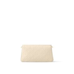 LOUIS VUITTON® - Wallet On Chain Métis - Cream Classic Beige Rectangular Wallet On Chain, Classic White Wallet On Chain For Formal Occasions, Louis Vuitton Wallet On Chain, Micro Bags, Louis Vuitton Official Website, Monogram Pattern, Wallet On Chain, Best Wallet, Louis Vuitton Wallet