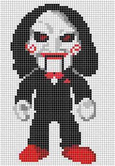 a cross stitch pattern with an image of a cartoon character