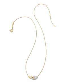 Kendra Scott, White Diamond, Yellow Gold, Necklaces, Pendant Necklace, Pendant, Yellow, Gold, White