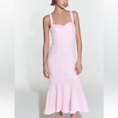 Genuine Zara New With Tag Material: Cotton Color: Pastel Pink Bloggers Favorite. Lovely Long Dress In Pretty Pastel Pink. Wide Straps, Sweetheart Neckline. Textured Fabric Gives High End Feel. Frayed Asymmetric Hem Gives Extra Interest. Pink Midi Dress With Sweetheart Neckline And Ruffles, Spring Midi Dress With Sweetheart Neckline And Ruffle Hem, Evening Dress With Ruffle Hem And Sweetheart Neckline, Pink Dresses With Ruffle Hem And Fitted Bodice, Sweetheart Neckline Midi Dress With Ruffle Hem For Party, Party Midi Dress With Sweetheart Neckline And Ruffle Hem, Sweetheart Neckline Midi Dress With Ruffle Hem For Brunch, Fitted Midi Dress With Sweetheart Neckline And Ruffles, Fitted Midi Dress With Ruffles And Sweetheart Neckline