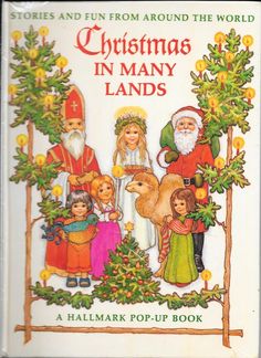 the christmas in many lands children's pop - up book with santa and other characters