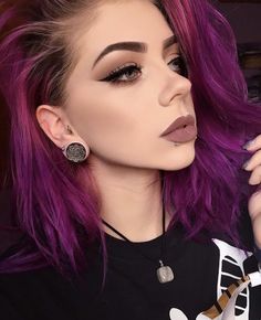 Short Purple Hair, Pastel Makeup, Blogger Photography, Girl Jewelry, Makati, Cool Hair Color, Grunge Hair, Dream Hair, Hair Dos