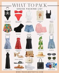 what to pack cruise packing list