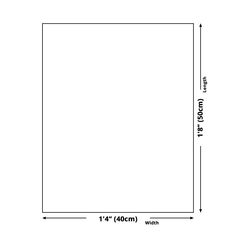 a square area with measurements for the width