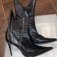 Ankle High Black Jeweled Boots Ankle High Boots, High Ankle Boots, Black Jewel, High Boots, Bootie Boots, Ankle Boots, Size 10, Women Shoes, Boots