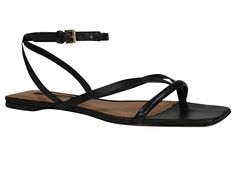 Shoes Hack, Strappy Flats, Black Tie Affair, Perfectly Posh, Strap Sandals Women, Leather Slide Sandals, Leather Sandals Women, Sandals Black, Women's Sandals