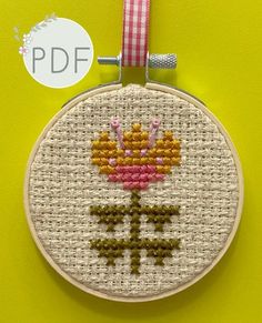 Mini Patterns and Kits – Posie: Patterns and Kits to Stitch by Alicia Paulson Small Cross Stitch, Simple Cross Stitch, Cross Stitch Patterns Free, Big Flowers, Stitch Kit, Cross Stitch Kits, Tapestry Needle