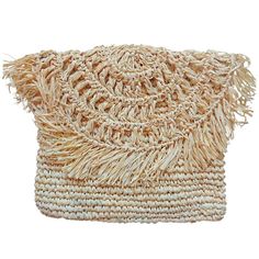 The raffia clutch, with the frilly flap and zipped closure, the boho chic accessory of the summer. It is carried by hand and lined with dark beige cotton. This boho-chic style clutch will accompany you throughout the summer, whether at the beach or in the evening. It is carried by hand. Each piece is unique, made for you! Height: 23/25cm Length: 28/30cm Homemade All our products are handmade, they may have slight imperfections, varied a little in dimensions and colors. Gift wrapping and accompan Bohemian Beige Straw Bag For Spring, Chic Beige Fringe Shoulder Bag, Chic Natural Straw Bag With Fringe, Chic Straw Bag With Fringe, Chic Beige Straw Bag With Fringe, Bohemian Beige Shoulder Bag For Day Out, Beige Fringe Straw Bag, Beige Straw Bag With Fringe, Summer Beige Straw Bag With Fringe