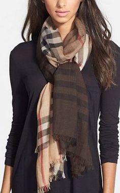 The Pretzel Knot | My Favorite Way to Tie a Scarf Bulky Scarf, Scarf Tie, Burberry Scarf, Scarf Women Fashion