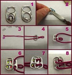 instructions to make a bracelet with metal clasps