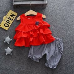 Baby Summer Dress, Baby Party Dress, Kids Frocks Design, Kids Dress Wear, Girls Frock Design, Baby Summer, Baby Dress Design