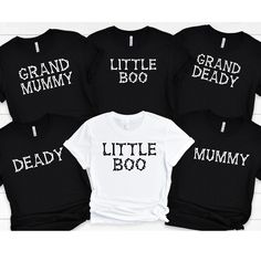 Halloween Couple Sweatshirts, Matching Halloween Family shirts, Mom Dad Baby Toddler Shirt, Kid Halloween Party Shirt, group halloween shirt Perfect gift for friends, family, and all loved ones. Order affordable, high-quality, personalized t-shirts. Carefully hand-printed using the latest technology printing houses and water-based ink. Thanks for choosing us.  WHAT SIZE FITS ME BEST  Please scroll through the photos. Measurements for clothing types and sizes are listed as well. These are a unise Kid Halloween Party, Halloween Family Shirts, Couple Sweatshirts, Kid Halloween, Baby Shower Shirts, Mom Dad Baby, Halloween Couple, Halloween Family, Matching Halloween