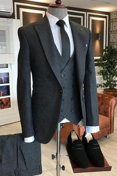 Business Suits For Men | Men's Formal Suits | Bradymensuit Business Suits For Men, Mens Suitcase, Bond Suits, Double Breasted Vest, Gentlemen Wear, Amazing Houses, Striped Suit, Suits Men Business, Classy Suits