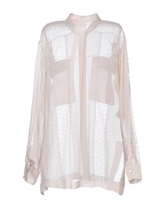 lace, chiffon, no appliqués, mandarin collar, long sleeves, button closing, no pockets, contains non-textile parts of animal origin, solid color , Color: Blush , Size: 6 Sheer Long Sleeve Shirt For Work, Luxury Long Sleeve Tops For Spring, Designer Sheer Long Sleeve Tops, Luxury Beige Long Sleeve Tops, Luxury Long Sleeve Beige Top, Sheer Long Sleeve Shirt For Fall, Fall Daywear Tops With Sheer Sleeves, Designer Long Sleeve Beige Tops, Designer Beige Long Sleeve Tops