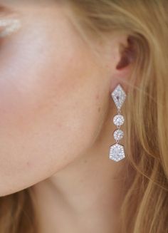 Luxurious and elegant drop earrings, created with the classic royal bride in mind | wedding, wedding accessories, wedding jewelry, bridal look, bridal style, bridal earrings, bridal jewelry, bridal accossories, bridal gifts, women's jewelry and accessories, royal wedding, statement earrings, diamond earrings, luxury earrings, diamond earrings, vintage jewelry, drop earrings, bridal earrings, luxury jewelry, bridal gift ideas, bridal looks, gift ideas for her #wedding #weddingaccessories #bride Royal Bride, Bridal Drop Earrings, Diamond Accessories, Beautiful Tiaras, Diamond Tiara, Bridal Earrings Drop, Royal Brides, Bride Accessories, Wedding Aesthetic