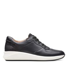 Great shopping ideas for Clarks Womens Un Rio Sprint Black Leather Sneakers Shoes, Womens Shoes Sporty Lace-up Sneakers In Swift Leather, Modern Leather Walking Shoes For Streetwear, Black Leather High-top Walking Shoes, Black Low-top Synthetic Walking Shoes, Modern Black Walking Shoes With Ortholite Insole, Leather Walking Shoes With Ortholite Insole For Streetwear, Modern High-top Synthetic Walking Shoes, Modern Leather Walking Shoes With White Sole, Modern High-top Walking Shoes With Textured Sole