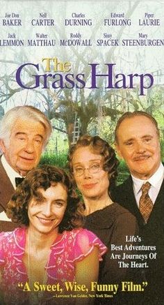 the grass harp movie poster with four people