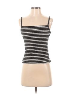 Madewell Sleeveless Top Size: 2X-Small Black Tops - used. 63% POLYESTER, 33% COTTON, 4% ELASTANE, Sweetheart, | Madewell Sleeveless Top Black Sweetheart Tops - Used - Size 2X-Small Fitted Striped Tank Top With Spaghetti Straps, Casual Fitted Spaghetti Strap Vest, Casual Fitted Vest With Spaghetti Straps, Striped Fitted Tops With Tank Straps, Fitted Striped Tops With Tank Straps, Striped Stretch Cami Top, Striped Fitted Tank Top With Tank Straps, Casual Black Vest With Spaghetti Straps, Striped Sleeveless Vest Top