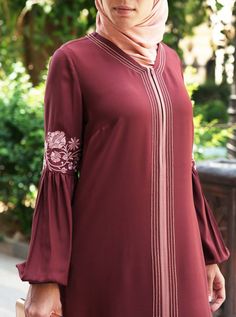 Farisaa Embroidered Abaya Gown - Abaya Gowns - Women Abayas Style, Abaya Gown, Bhumika Sharma, Embroidered Abaya, Hijab Design, Moslem Fashion, Hijab Designs, Modest Fashion Hijab, Mode Abaya