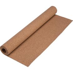 a roll of cork paper on a white background