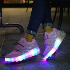 Vamchez Unisex Kids' Lighted Sneakers | Ultrasellershoes.com – Ultra Seller Shoes Water Resistant Shoes, Light Shoes, Roller Shoes, Teen Fun, Light Sneakers, Light Up Shoes, Roller Skate, Roller Skates, Kids Sneakers