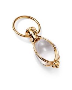 Rock crystal amulet. Designed by Temple St. Clair. Oval Amulet Jewelry With Detachable Pendant, Crystal Amulet, Yellow Gold Jewelry, Rock Crystal, Gold Jewelry, Temple, Jewelry Accessories, Buy Online, Bangles